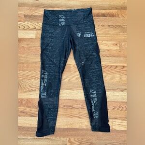 Under Armour Multi Colored Leggings With Mesh Detail